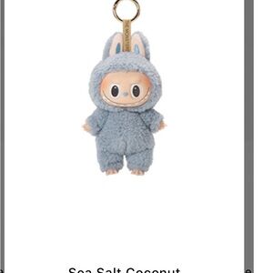 Adorable Blue Plush Keychain